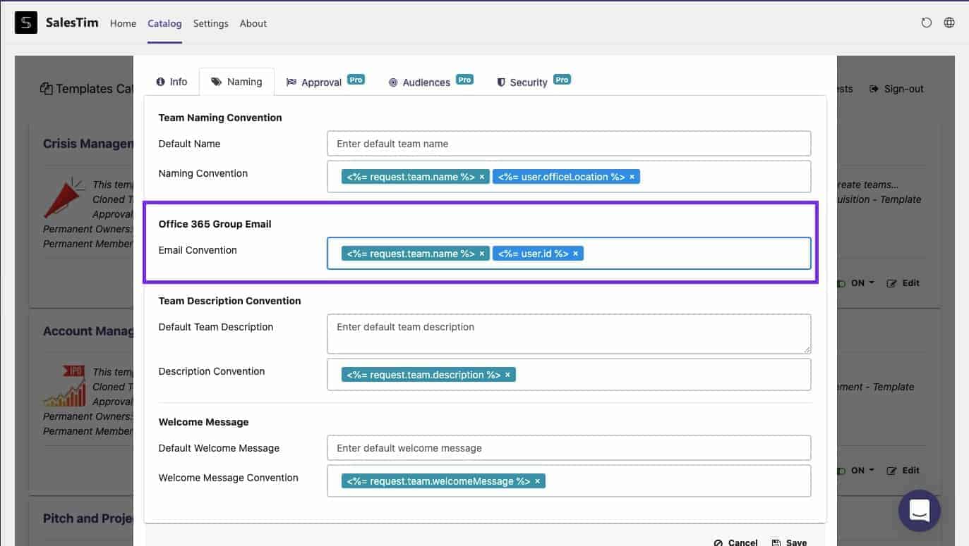 Microsoft 365 groups management