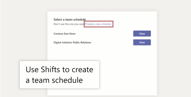 Create a shift for your team member