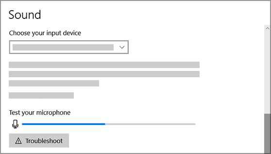 Test your microphone