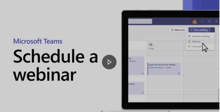 Schedule a webinar